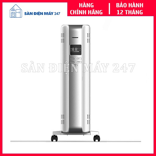 Máy sưởi dầu 12 thanh TIROSS TS9218 2500W, có điều khiển, vỏ bọc - Hàng chính hãng, bảo hành 12 tháng