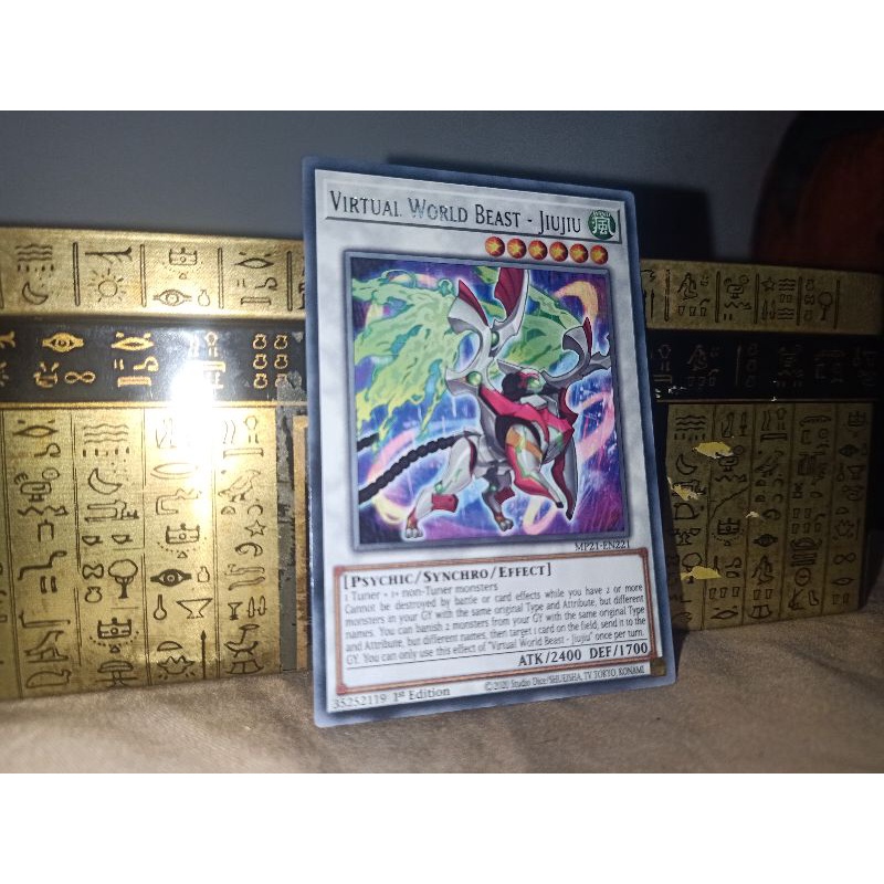 thẻ bài: Virtual World Beast - Jiujiu - MP21-EN221 - Rare 1st Edition