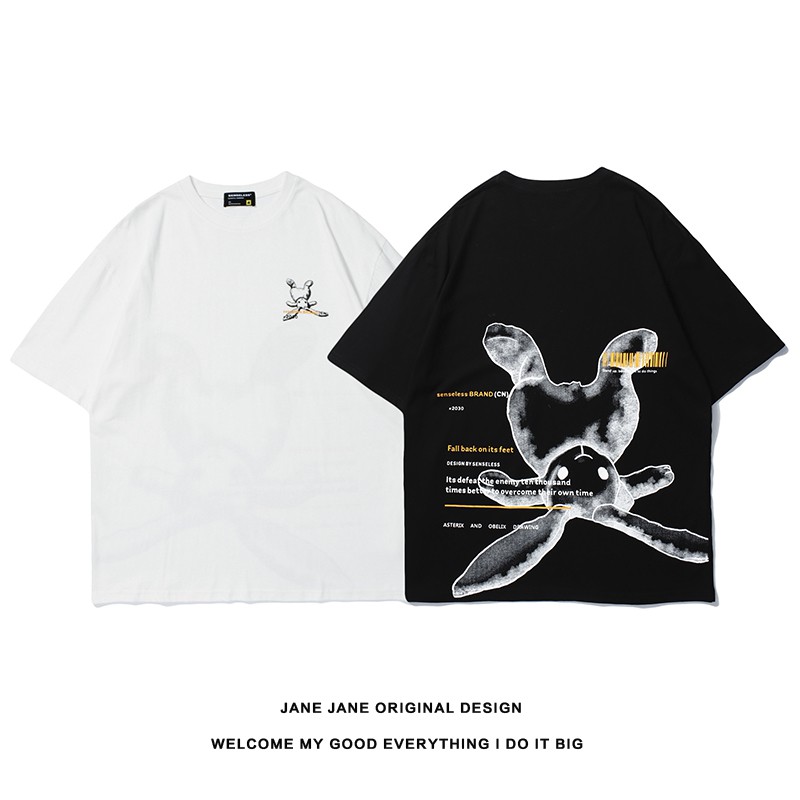 Áo Thun Tay Lỡ Dáng Rộng Phong Cách Hàn Quốc Cá Tính Cho Nam