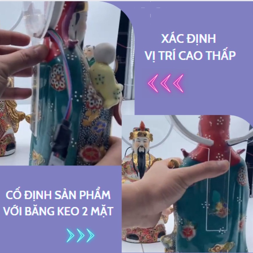 Hào Quang Phật Đổi Màu & Điều Khiển Qua App Điện Thoại , Trang Trí , Góc Tâm Linh !