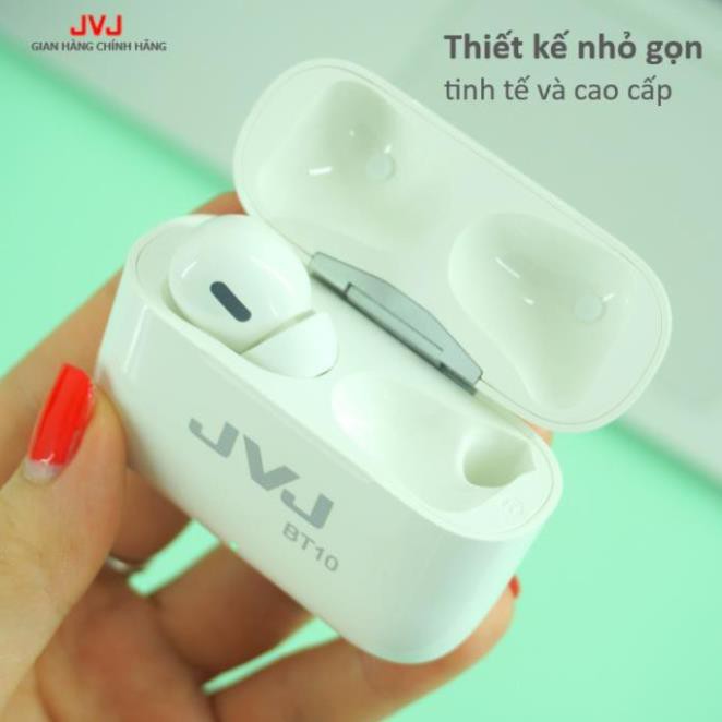 Tai Nghe Không Dây Bluetooth 5.0 JVJ BT10 cao cấp cảm biến vân tay, xuyên âm,sử dụng cho tất cả dòng điện thoại