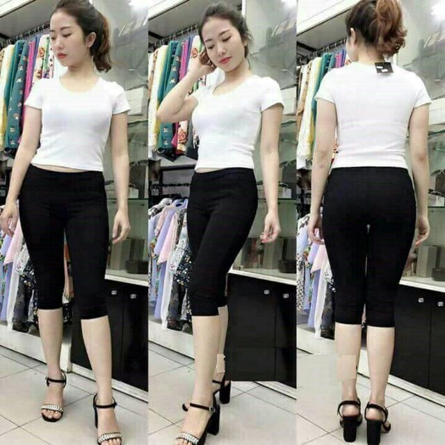 Quần legging ngố nâng mông cho mùa hè năng động