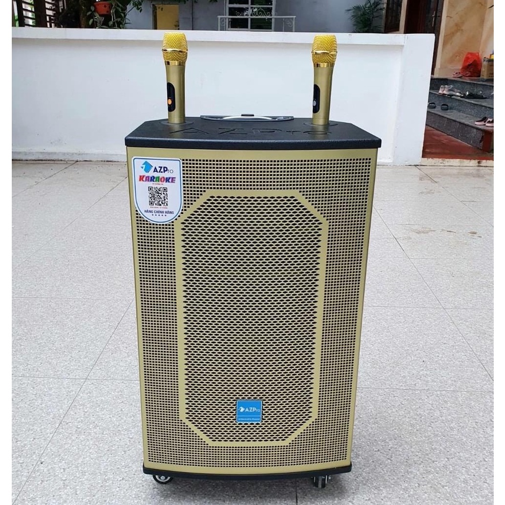 Loa karaoke di động âm thanh cực hay, bass ba tấc kèm micro UHF không dây, công suất lớn hát karaoke hay, giá rẻ