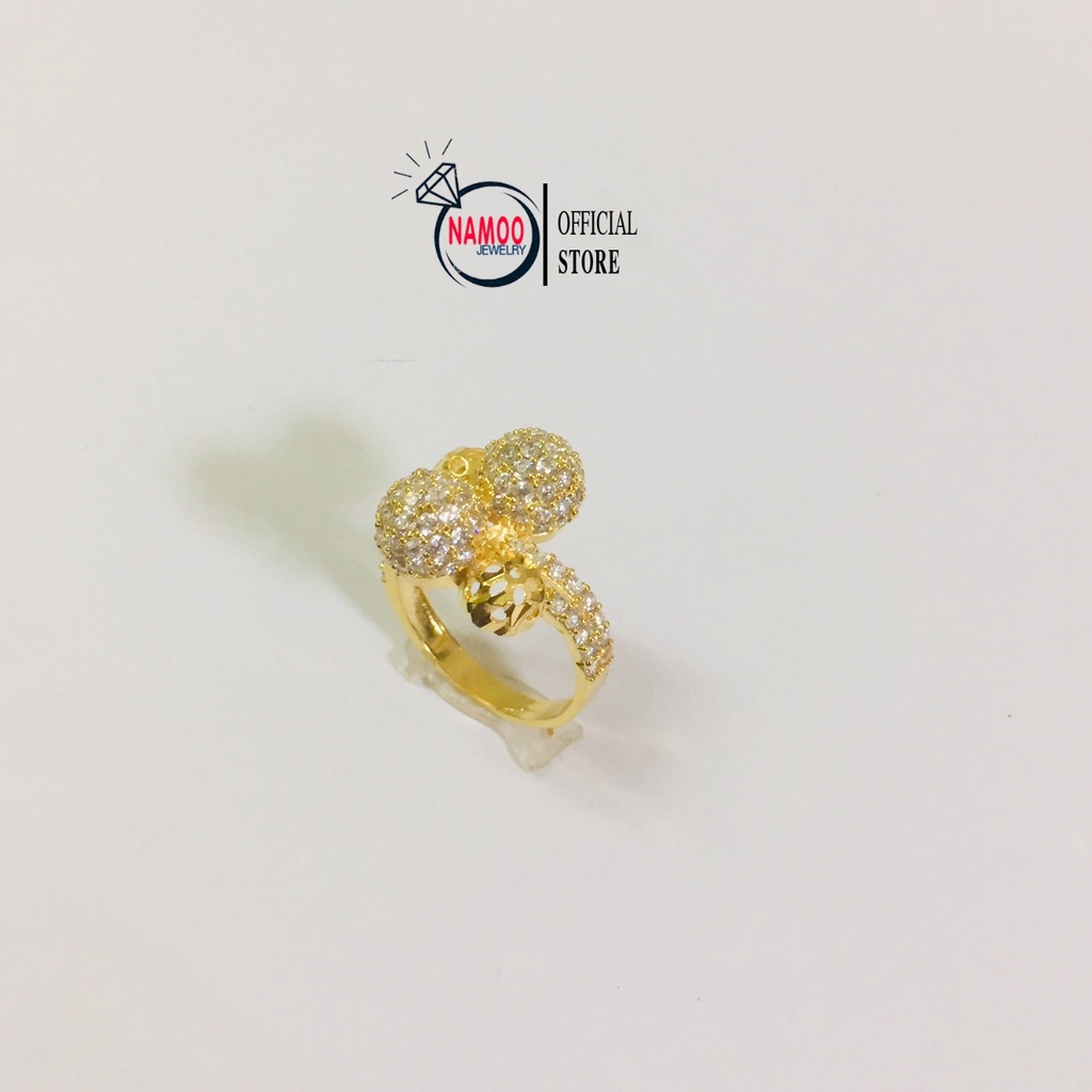 Nhẫn Đính Đá Nữ N693, Nhẫn Nữ Mạ Vàng Namoo Jewelry