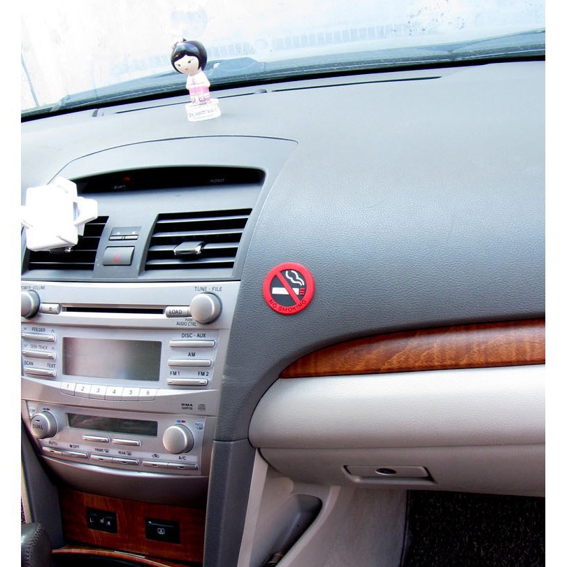 Set 3 Miếng Dán Họa Tiết Cấm Hút Thuốc Độc Đáo 2019