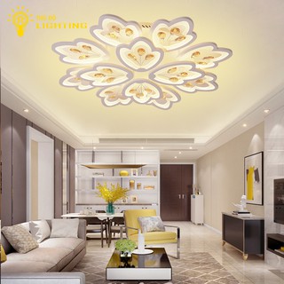 ĐÈN ỐP TRẦN phòng khách, đèn LED trang trí 12 cánh- G05, 3 chế độ sáng kèm điều khiển tăng chỉnh