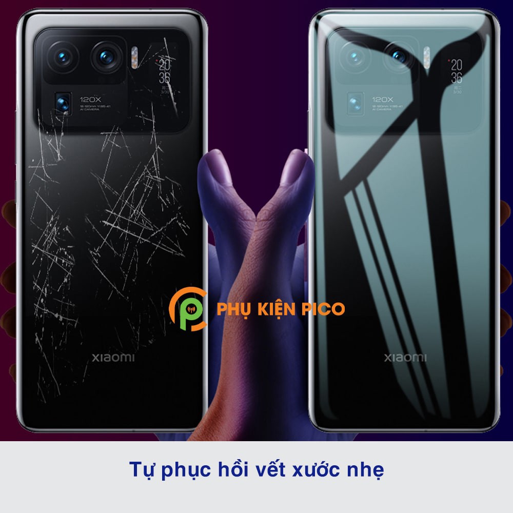 Dán lưng Mi 11 Ultra full mặt lưng full viền trong suốt PPF tự phục hồi vết xước - Dán dẻo Xiaomi Mi 11 Ultra