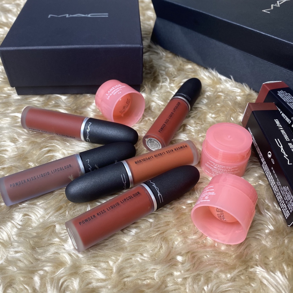 Son MAC chính hãng powder kiss liquid lipcolour, son kem lì lâu trôi Lipstick | Thế Giới Skin Care