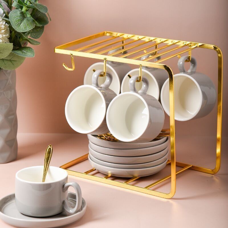 (SALE) Giá Treo Ly, Kệ Treo Cốc Mạ Vàng Cao Cấp