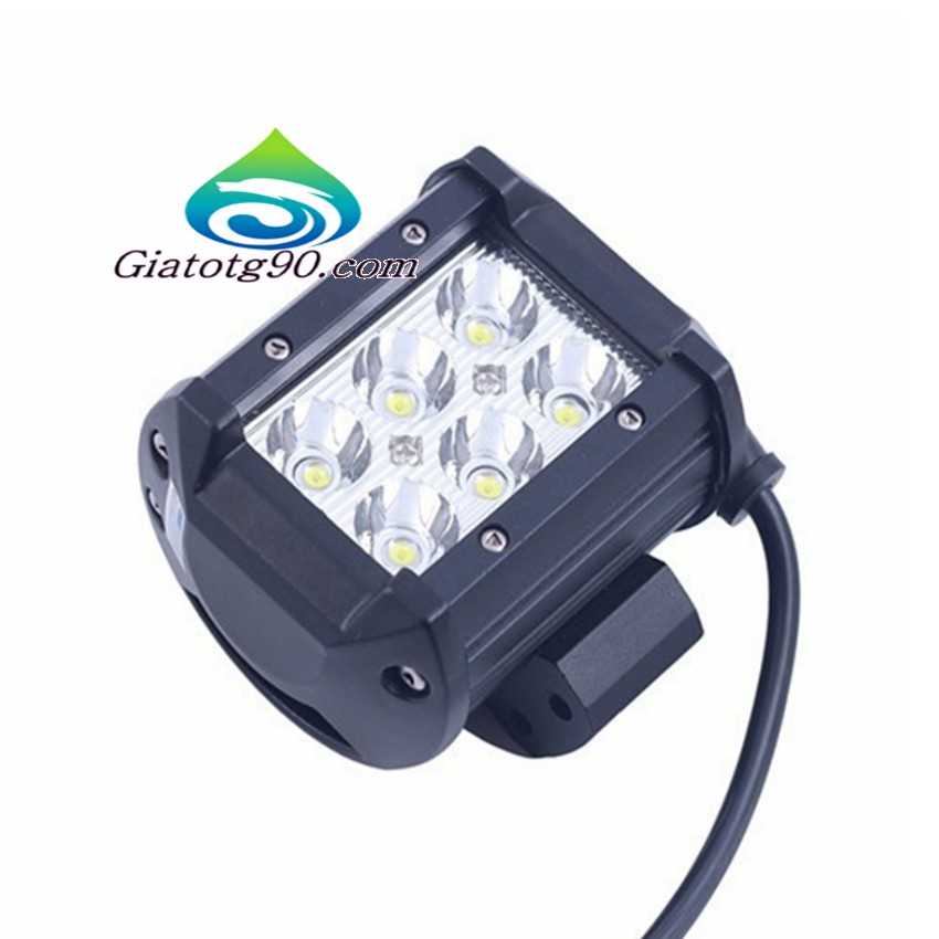 Đèn led trợ sáng C6 18w (sáng trắng) + Tặng 1 dao gấp thẻ ATM .