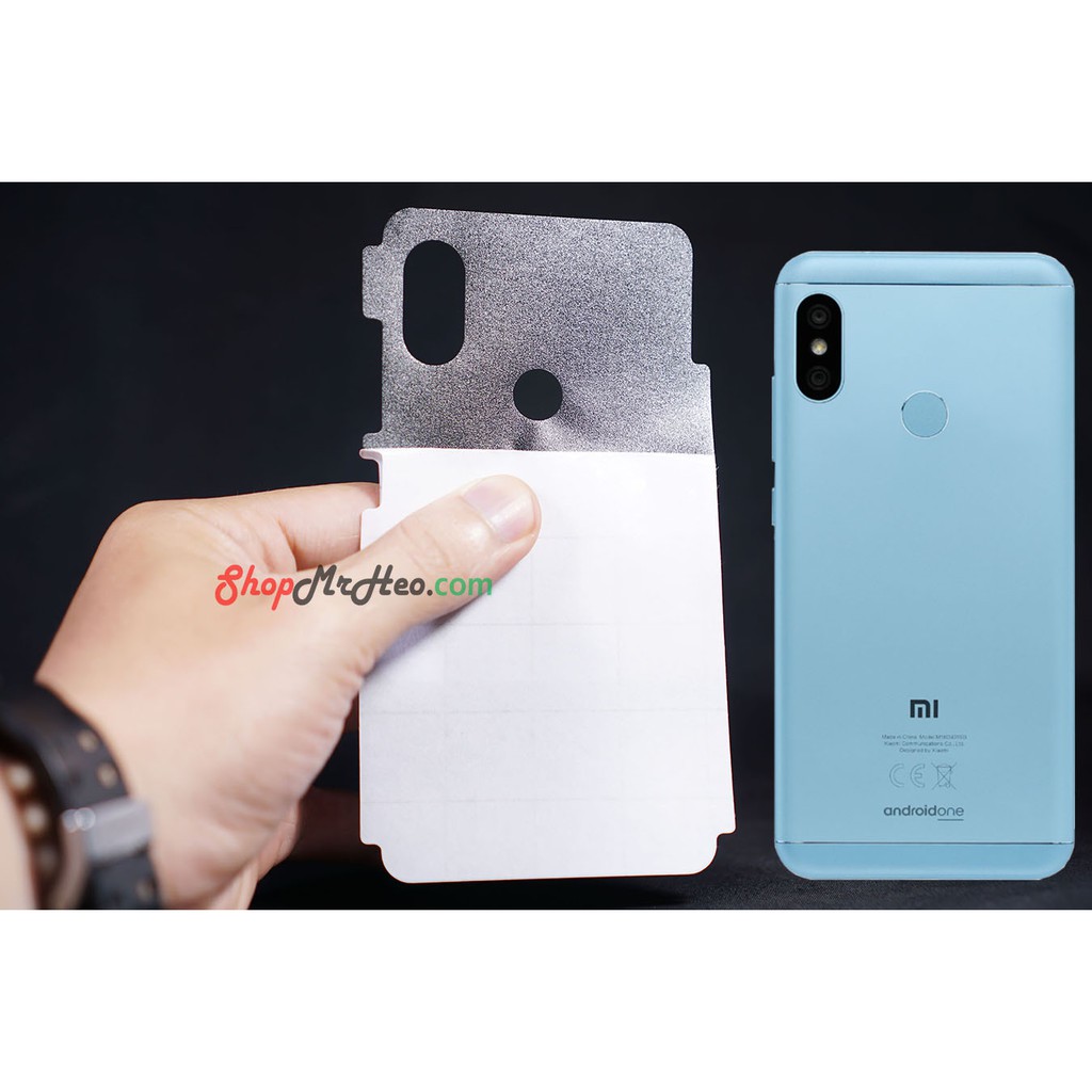 Bộ 3 Skin Dán Mặt Lưng Vân 3D Xiaomi Mi A2 Lite - Redmi 6 Pro