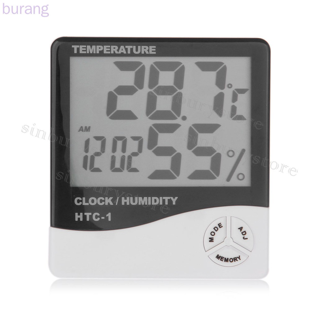 Đồng Hồ Báo Thức Điện Tử Mini Đo Nhiệt Độ Và Độ Ẩm