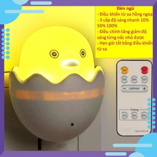 [ÁNH SÁNG CHUẨN] Đèn ngủ gà con ngộ nghĩnh [CÓ ĐIỀU KHIỂN TỪ XA]