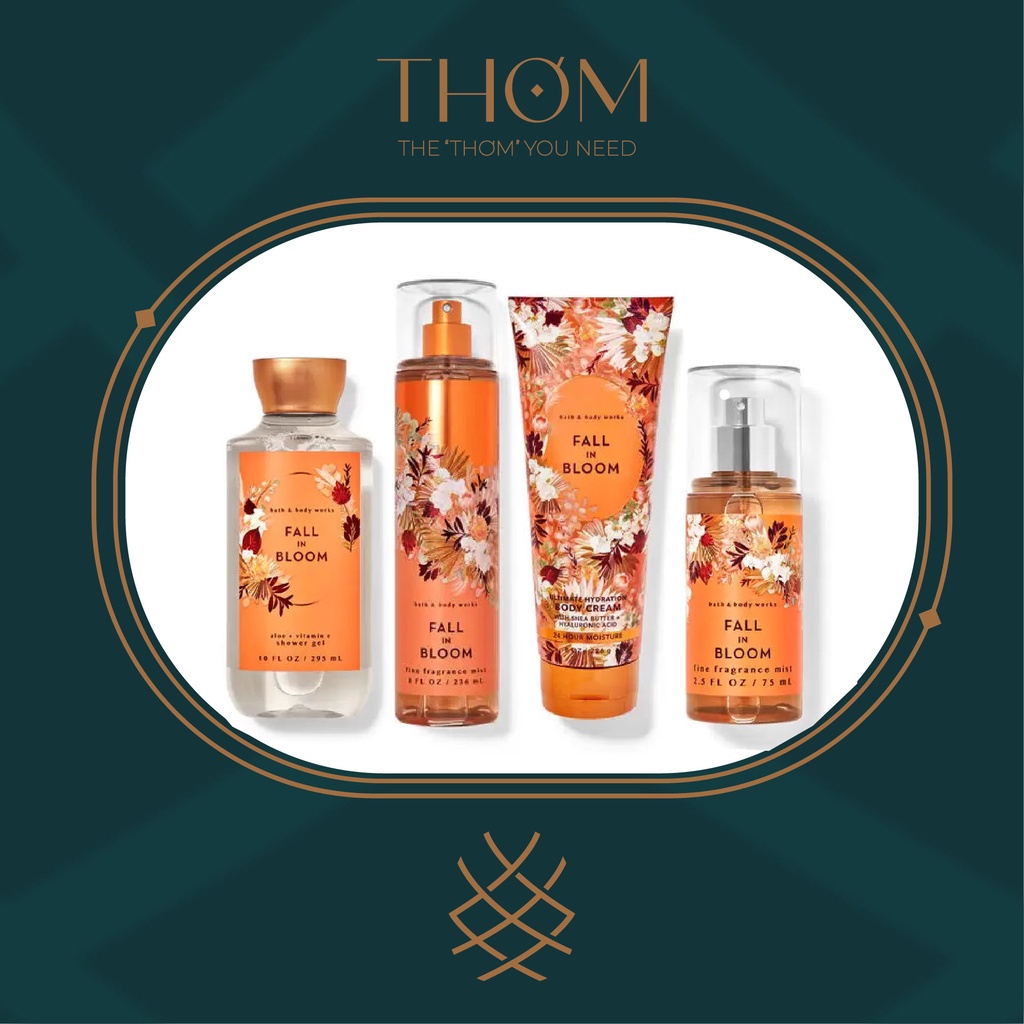 FALL IN BLOOM | Sản Phẩm Tắm Dưỡng Xịt Thơm Toàn Thân Bath & Body Works