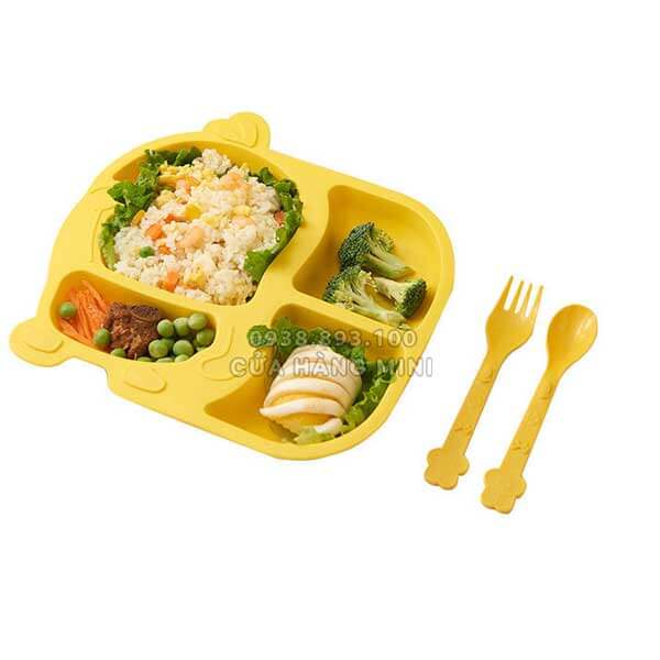 Khay Ăn Dặm Lúa Mạch Hình Con Vịt
