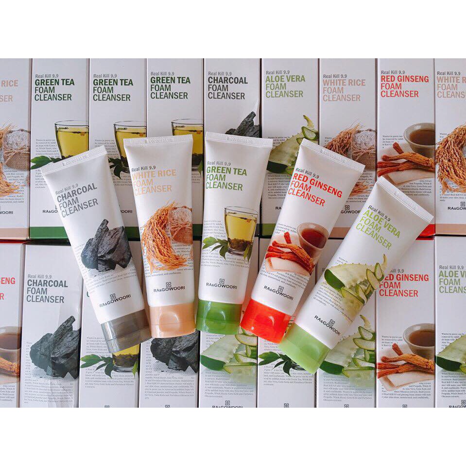 Sữa Rửa Mặt Sáng Da, Chống Lão Hóa RA&GOWOORI 120ml