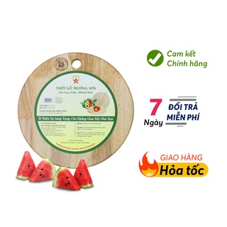 Thớt gỗ cao su trường sơn 24cm hà nội