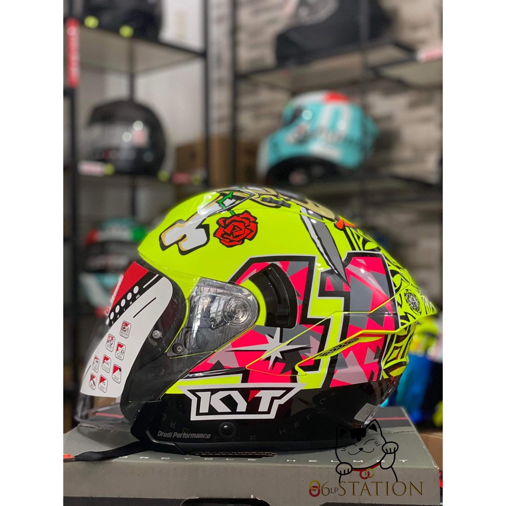 Nón bảo hiểm KYT 3/4 , Mũ bảo hiểm KYT 3/4 NFJ ESPARGARO MISANO