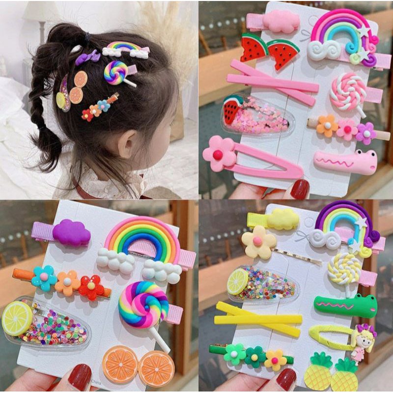 ( sỉ, lẻ)Set vỉ kẹp tóc siêu cute cho bé