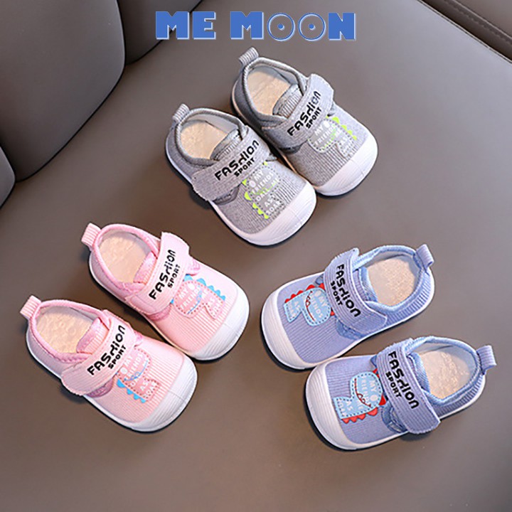 Giày Lười, Sandal Vải Cho Bé Trai Gái Phong Cách Hàn Quốc Chống Trơn Trượt Đế Bệt Mềm Chống Ngã Tập Đi Từ 1-3 Tuổi