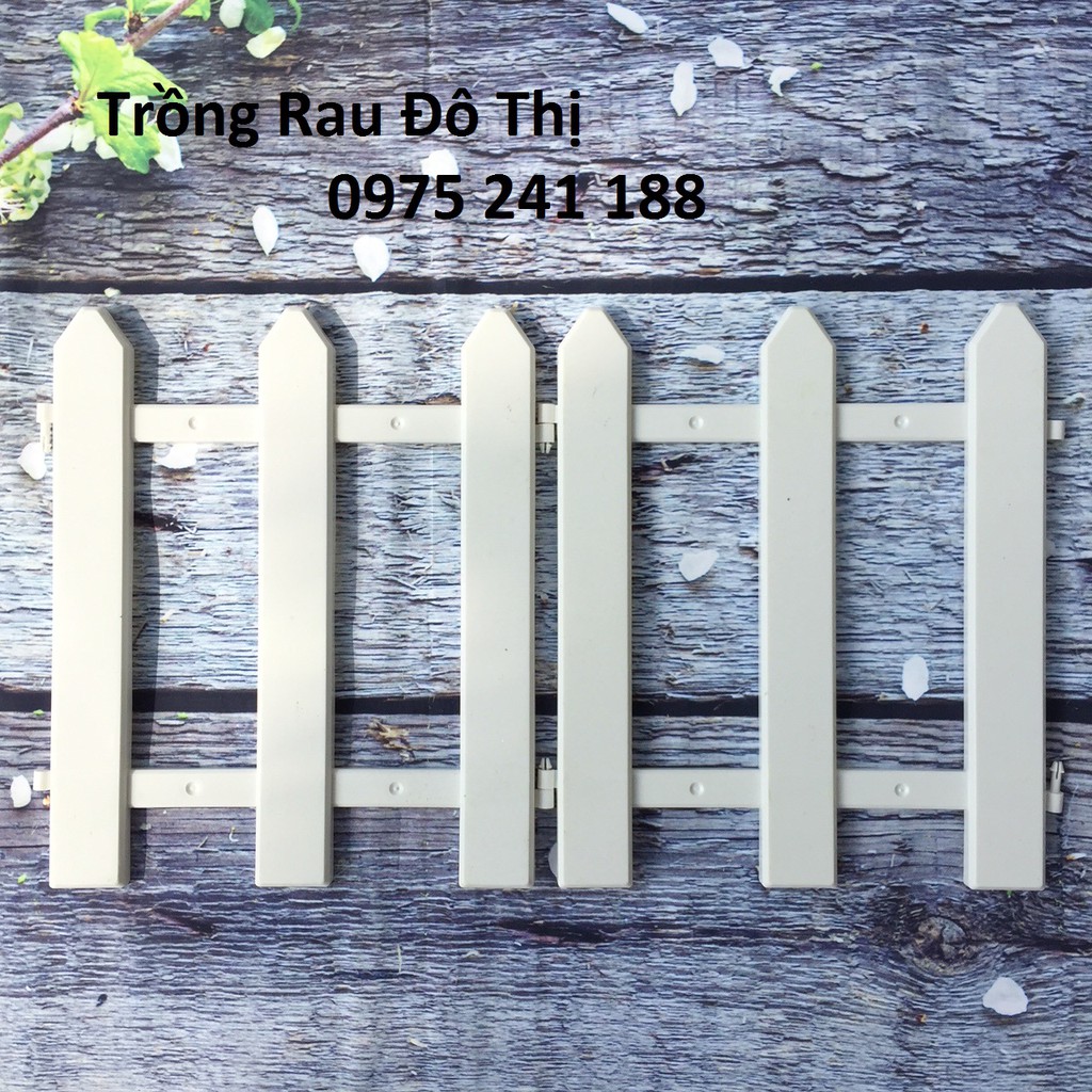 Hàng rào nhựa lắp ghép cao 30cm, 1 bộ 6 miếng ghép lại dài 1.65m