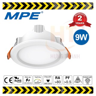 Đèn âm trần tròn LED Downlight MPE DLE - 9W