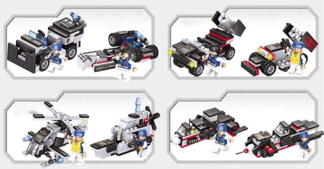 [Loại 1 FREESHIP TỐI ĐA 70k] Lego xếp hình tàu sân bay chiến hạm trực thăng chiến đấu 8in1