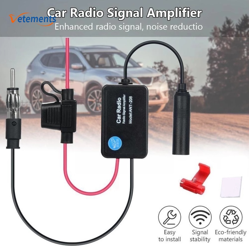Bộ Khuếch Đại Tín Hiệu Radio FM AM 60Cm Cho Xe Hơi/Tàu Thuyền