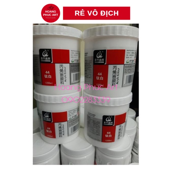 Màu Acrylic màu trắng to 3D - 1200 ml