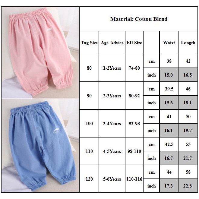Quần dài cotton mỏng kiểu dáng Hàn Quốc dễ thương cho bé yêu 1-6 tuổi