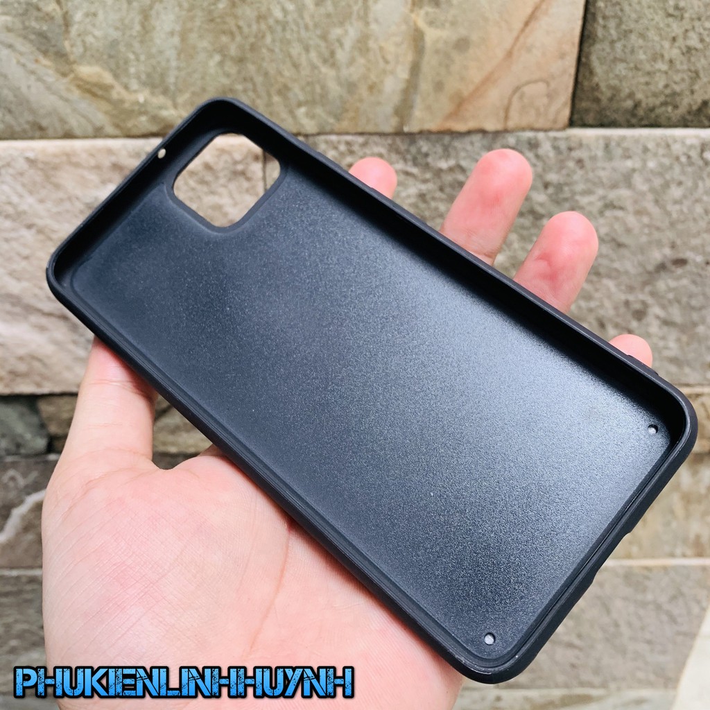 Google Pixel 4/ Pixel 4 XL_Ốp lưng vân vải Jean 1 màu chống bán vân tay NoBrand ...