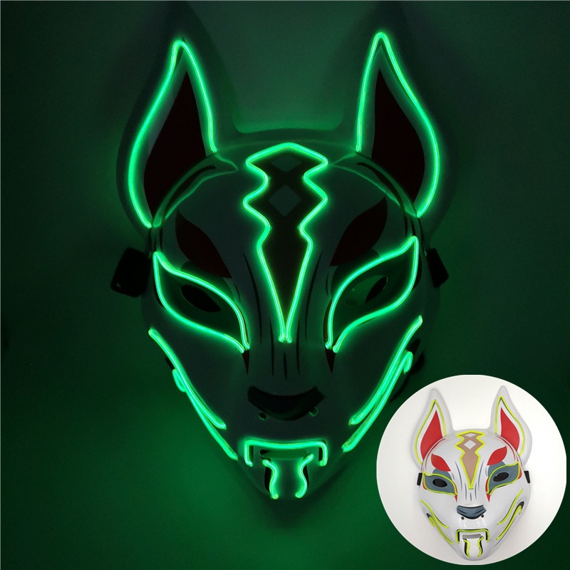 Mặt Nạ Đèn Led Phát Sáng Hoá Trang Halloween, Dự Tiệc