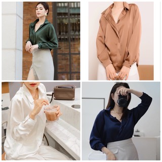 ÁO SƠ MI LỤA SATIN-SILK SHIRT