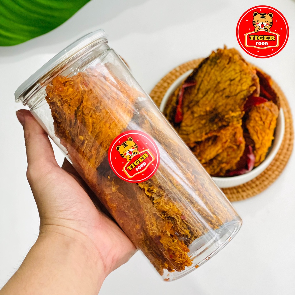 Khô bò miếng mềm 300g TIGER FOOD Siêu phẩm không thể bỏ qua khô bò mềm nguyên miếng tẩm vị Siêu Ngon