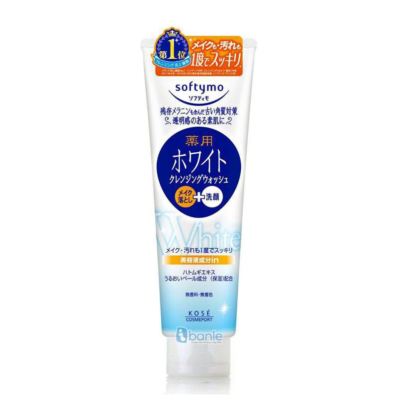 Sữa rửa mặt Kose Softymo White 190g