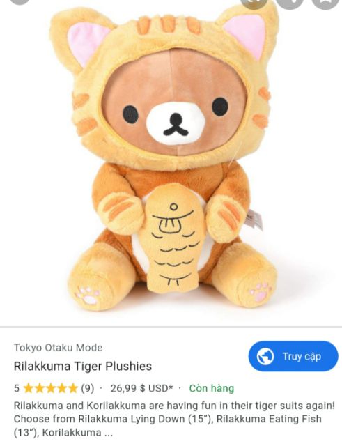 Rilakkuma may mắn, size 30cm, chính hãng, new 100%, giá bánh bèo💟💟💟
