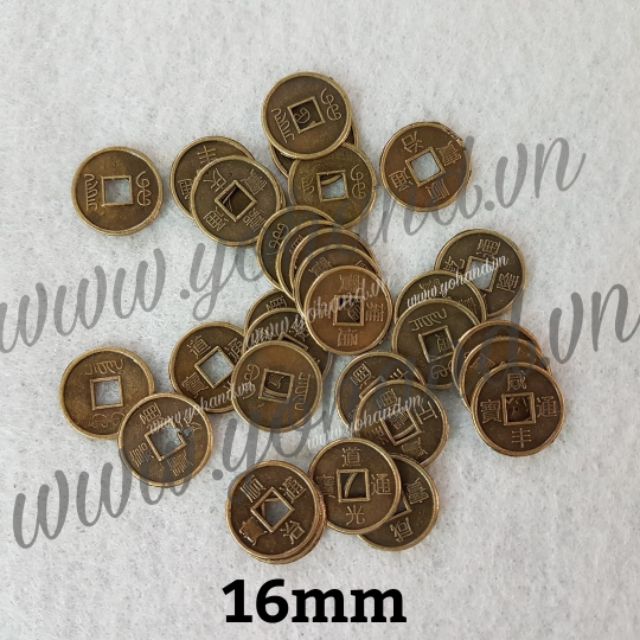 Mặt đồng hình xu 16mm ( gói 40 cái)