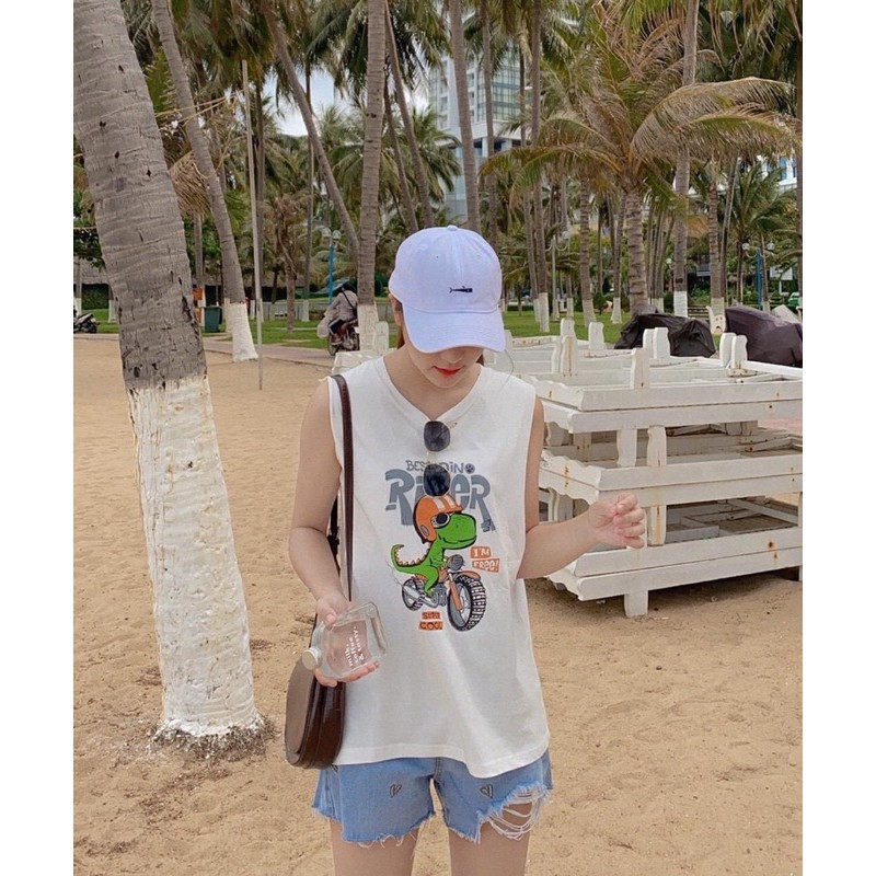 áo tanktop in hình (có áo lót bên trong)