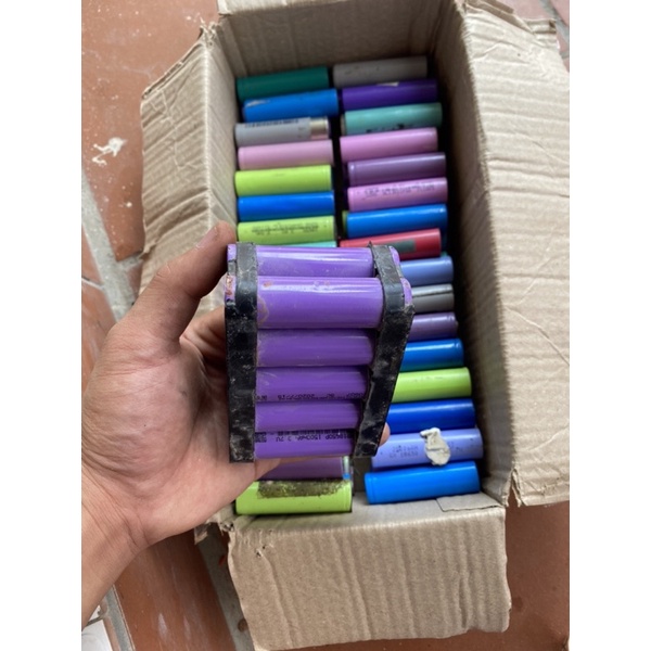 PIN 18650 CŨ GIÁ RẺ BÓC TỪ PIN LAPTOP , XE ĐIỆN , PIN KHOAN DUNG LƯỢNG TỪ 1000-3000mAh