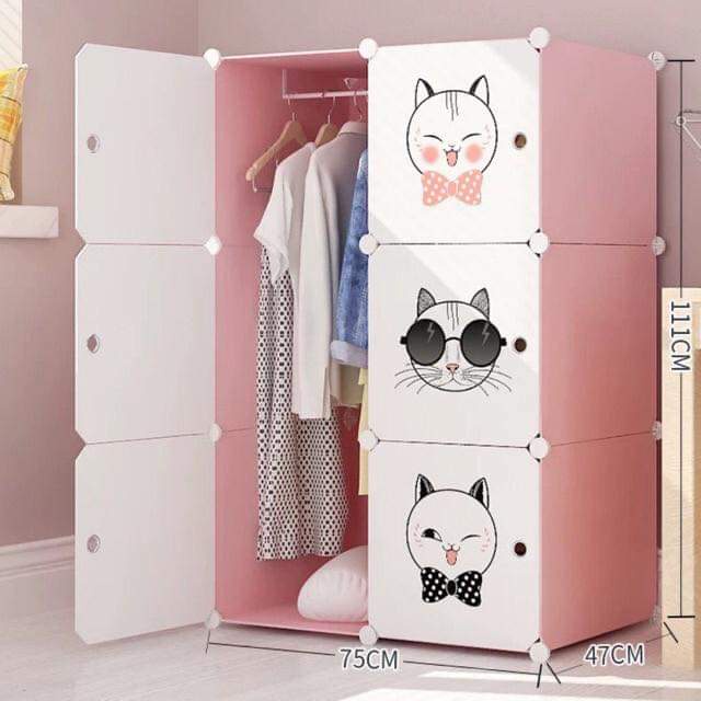 BÁN LẺ TẤM NHỰA CỬA TỦ LẮP GHÉP HÌNH MÈO ĐA NĂNG SIZE 35X35CM