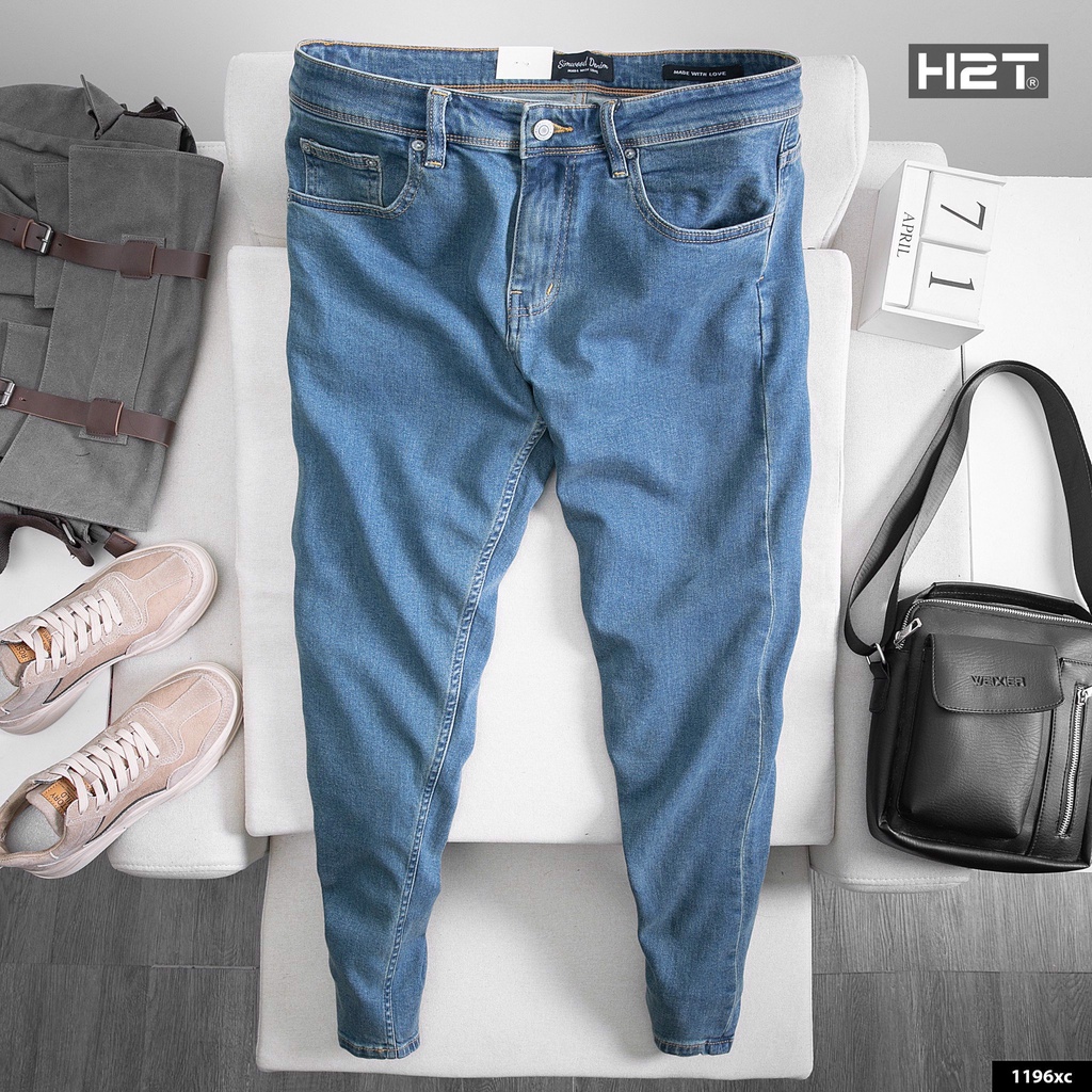 Quần Jean Nam Basic H2T Kiểu Dáng Skinny Cực Tôn Dáng, Chất Liệu Bò SIMWOOD DENIM Thoải Mái, Không Gây Khó Chịu 1196 | BigBuy360 - bigbuy360.vn