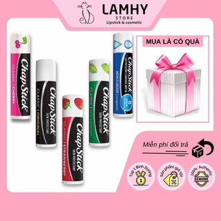 [Hàng Mỹ] Son dưỡng môi Chapstick Lipbalm 4g, son dưỡng không màu dưỡng ẩm mịn màng làm giảm nẻ và thâm môi. Hàng chính