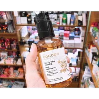 Dầu Tẩy Trang Hoa Hồng Cocoon Rose Cleansing Oil Làm Sạch Sâu Và Dưỡng Ẩm 140ml