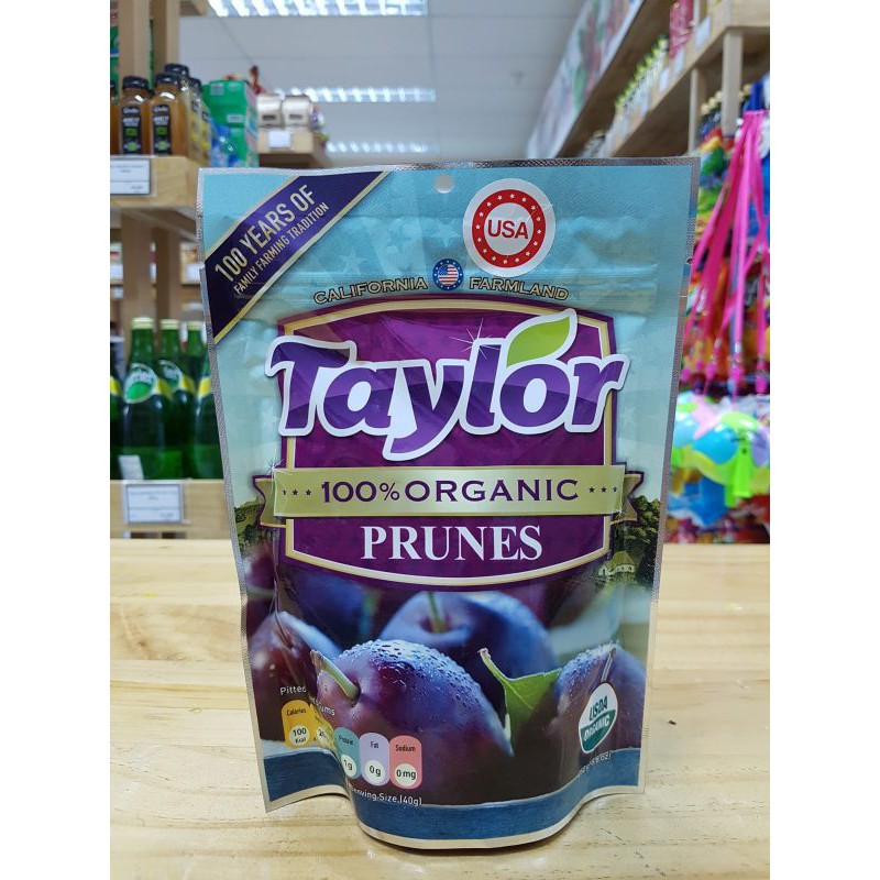 Mận khô hữu cơ hiệu Taylor -100% Organic Prunes