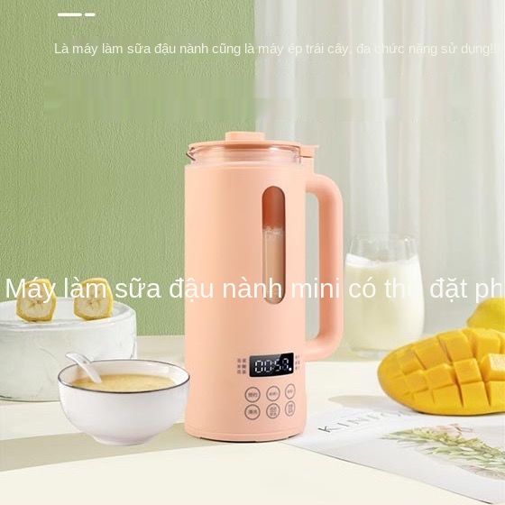 Máy làm sữa đậu nành mini không nấu tự động ồn của Đức có hâm nóng, xay sinh tố giữ nhiệt đặt trước