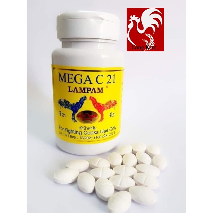 Mega C21 Lampam hũ 100 viên Tăng Bo, Tăng Cơ, Phát triển khung xương Cao Cấp