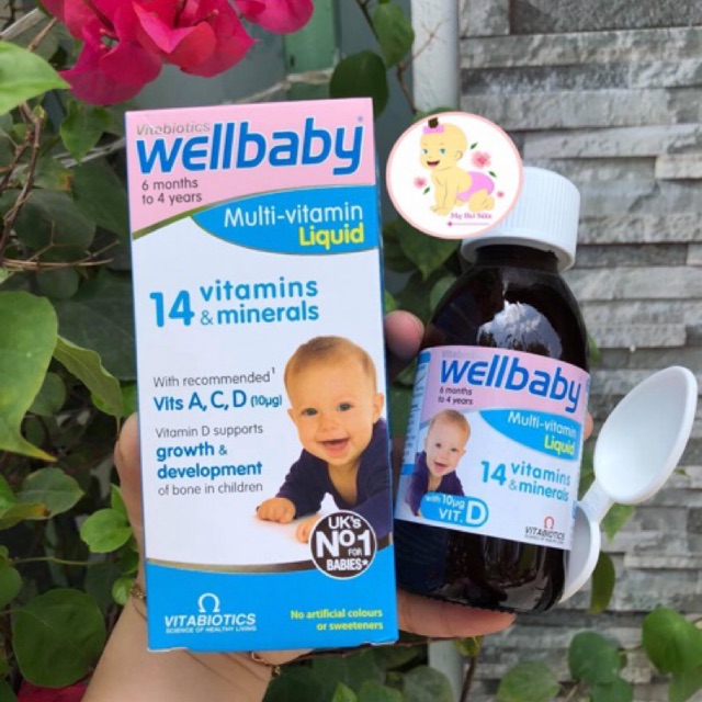 Vitamin tổng hợp Wellbaby UK cho bé . Hàng Ship Air