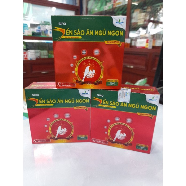 Siro Yến Sào Ăn Ngủ Ngon New Brand_ Bồi bổ sức khỏe,giúp bé ăn ngon ,ngủ tốt.Hộp 4 vỉ ×5 ống(ống 10 ml)