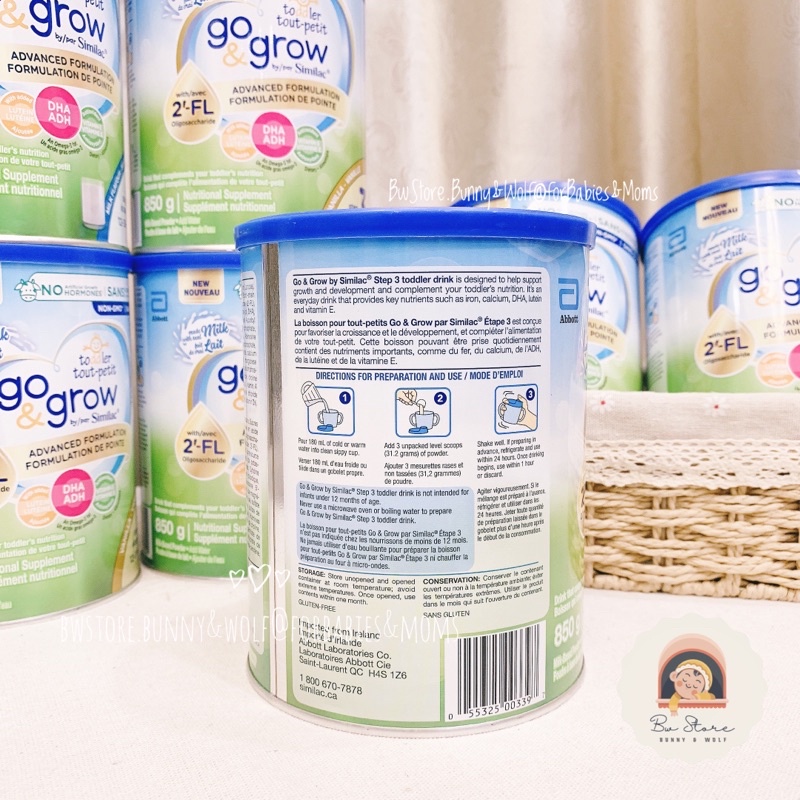 Sữa Bột Similac Go & Grow Canada Hộp 850gr