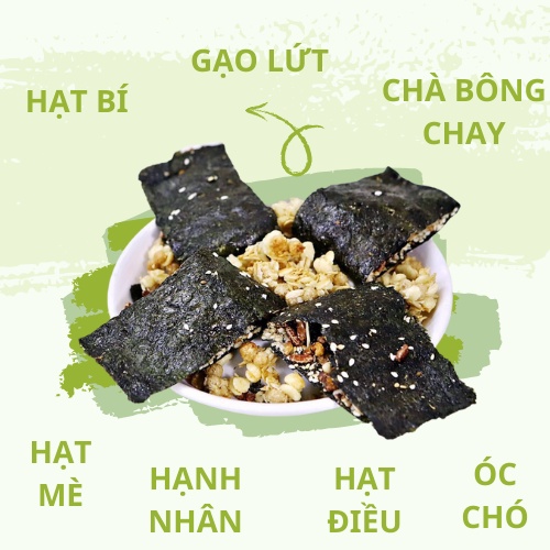 Rong biển Granola ăn chay